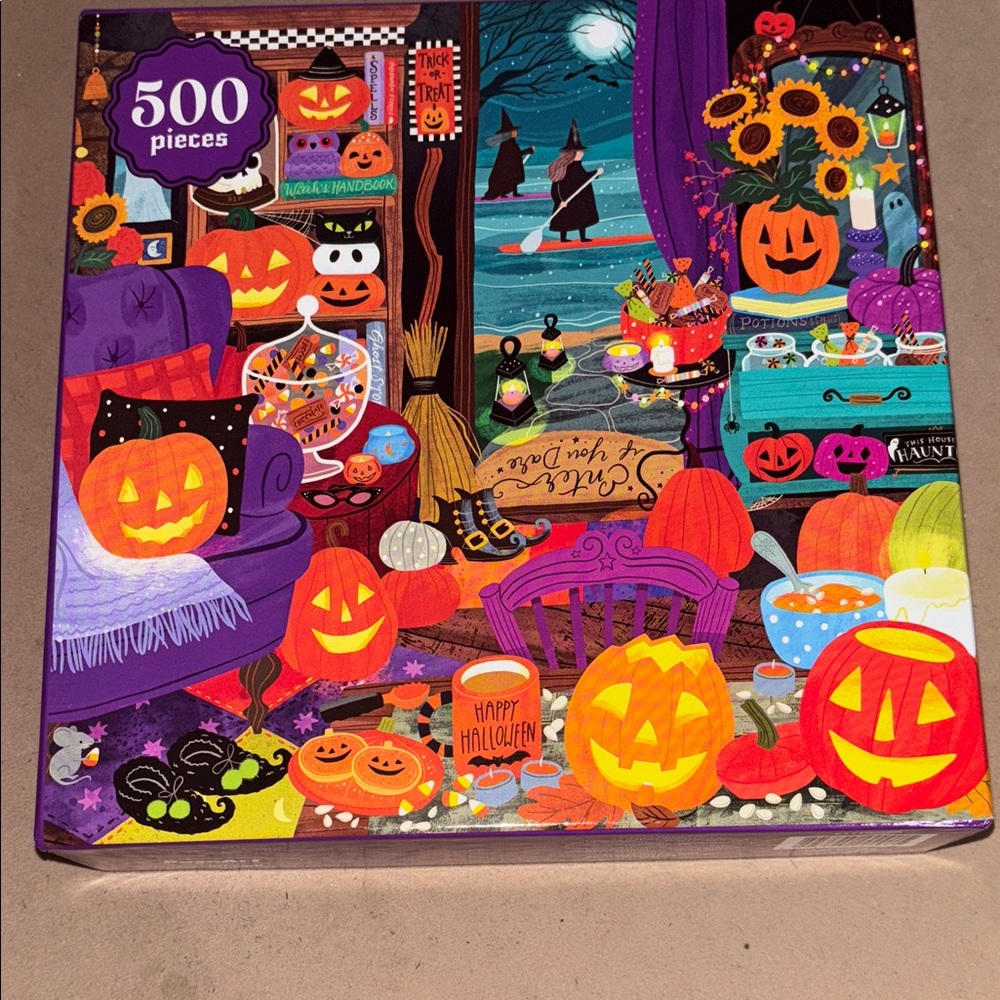 RoseArt 500 Piece “Halloween Witching Hour” 500 piece puzzle.
